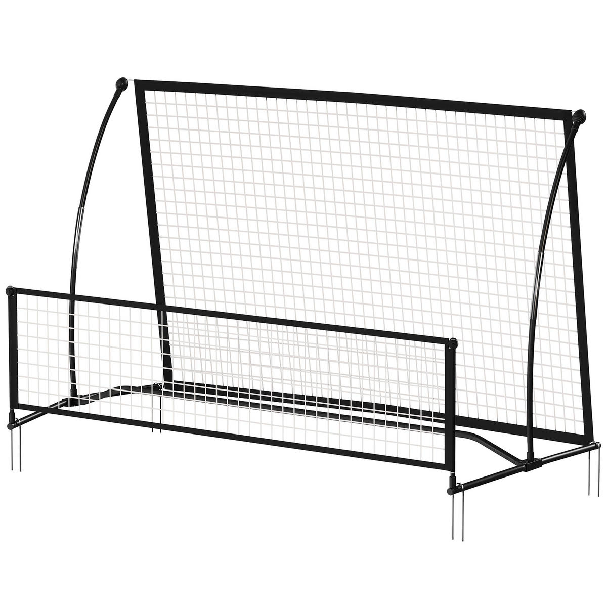 REBOUNDER DE-18605 Schwarz - Schwarz, Metall (94/200cm) - ComfortXL