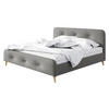 POLSTERBETT Loham New - Naturfarben/Grau, Holz/Holzwerkstoff (140/200cm) - MIRJAN24