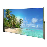 SEITENMARKISE Fabi Motiv Malediven Mehrfarbig Markise ausziehbar - Blaugrau, Kunststoff (9/160/300cm) - DELUKE