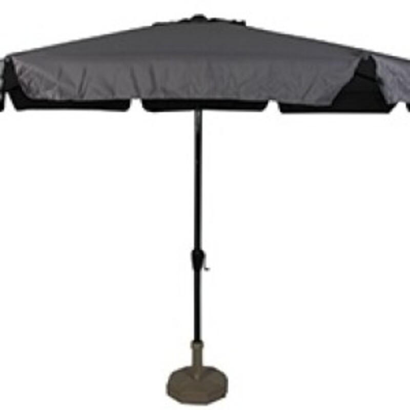 SONNENSCHIRM ZUM AUFKLAPPEN Libra - Grau - 350/350/ cm - Grau, Textil (350/350cm) - Lesli Living