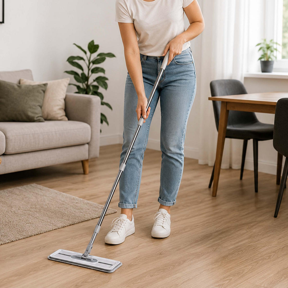 MOP-SADA Antracit šedá korál 2komorový kbelík se ždímáním 2 mikrovláknové pady - různobarevná, kov/textil (29/22/45.5cm) - Relaxdays