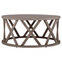 COUCHTISCH Ø100x45 cm rund Natur handgefertigt aus Mangoholz - Braun, Holz (100/45/100cm) - WOMO-DESIGN