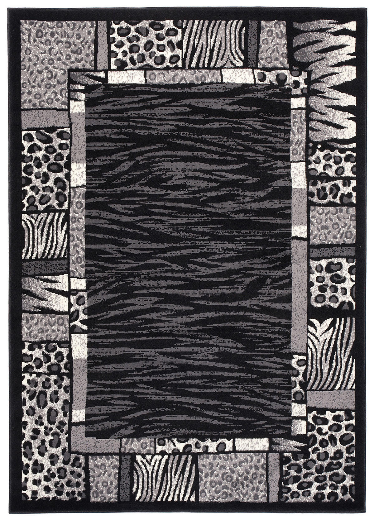 TEPPICH DREAM Schwarz Grau 250/300 cm - Schwarz/Grau, Textil (250/300cm) - Tapiso