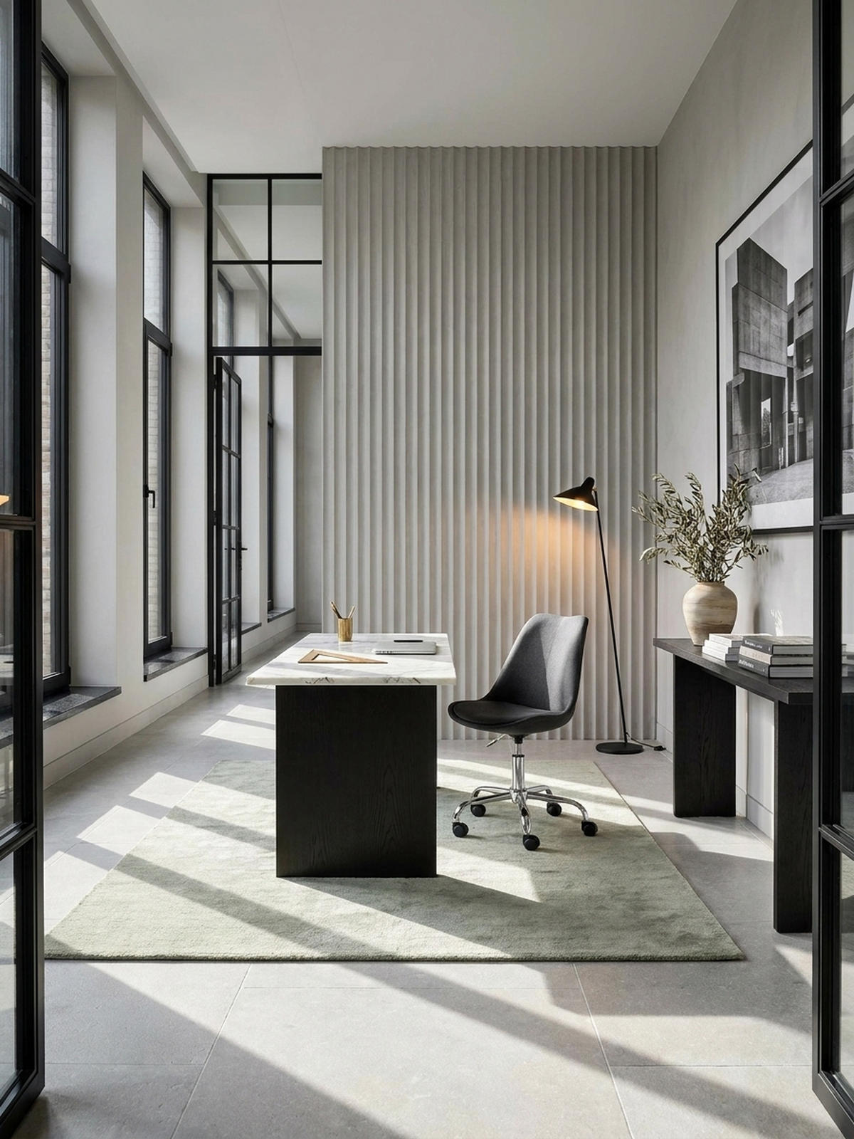 SCHALENSTUHL mit 360° Drehfunktion MESCHIO, Schwarz 65x65x94 cm - Silberfarben/Schwarz, Textil/Metall (65/94/65cm) - KADIMA DESIGN