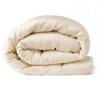 BETTBEZUG. Baumwolle 100%. Satin 300 Fäden. “LISBON” - Creme, Textil (260/240cm) - SOWL
