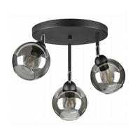 DECKENLEUCHTE HAGEN - Schwarz, Glas/Metall (35/35/35cm) - kiki design