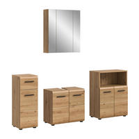BAD-SET ICE 4-tlg. (B/H/T: ca. 180/185/30 cm) in Artisan Oak Nachbildung/Artisan Oak Nachbildung - Eiche Artisan, Holz (180/185/30cm)