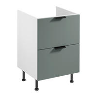 SPÜLENUNTERSCHRANK D60IN AX – Sorento Weiß Grün – Weiß / Grün - Weiß/Grün, Holzwerkstoff (60/87/52cm) - ROYAL24_MARKT