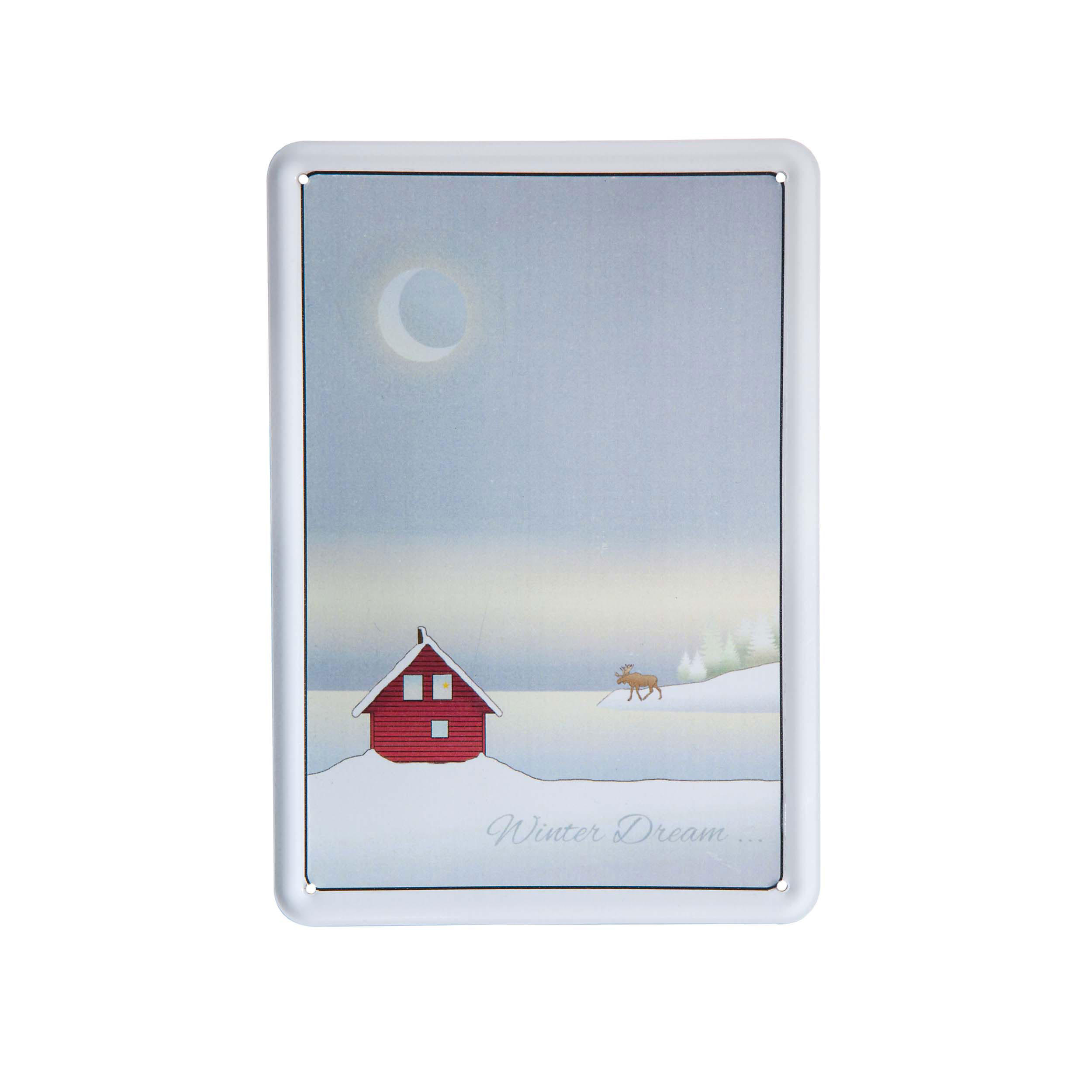 GRUSSKARTE Winter Dream - Scandic Home Bunt Metall - Multicolor, Metall (14.5/1cm) - Goebel
