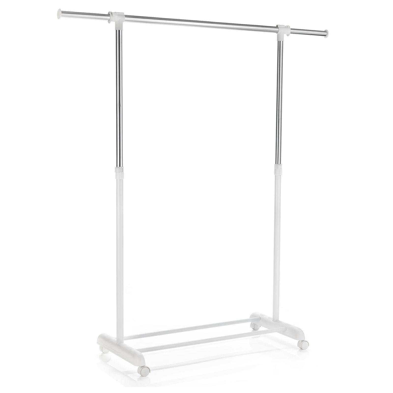 ROLLGARDEROBE SALA - Weiß, Metall (93/96/44cm) - CARO-Möbel