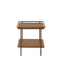 BEISTELLTISCH - Metall - Terrakotta - Terracotta, Metall (45/45/44cm) - Drawer