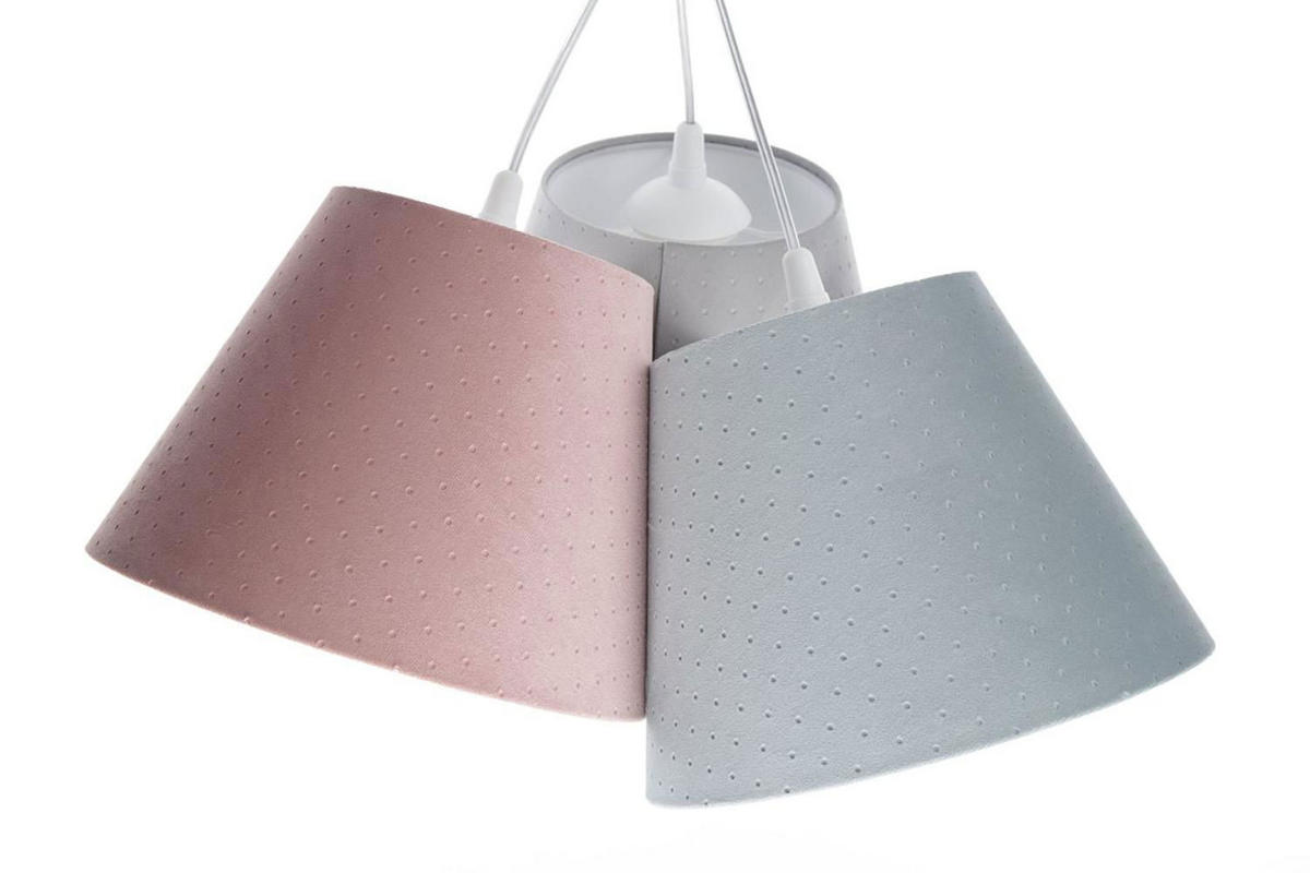 HÄNGELEUCHTE Blau 26/19 cm - Blau/Pink, Kunststoff (26/0.8/19cm) - ONZENO