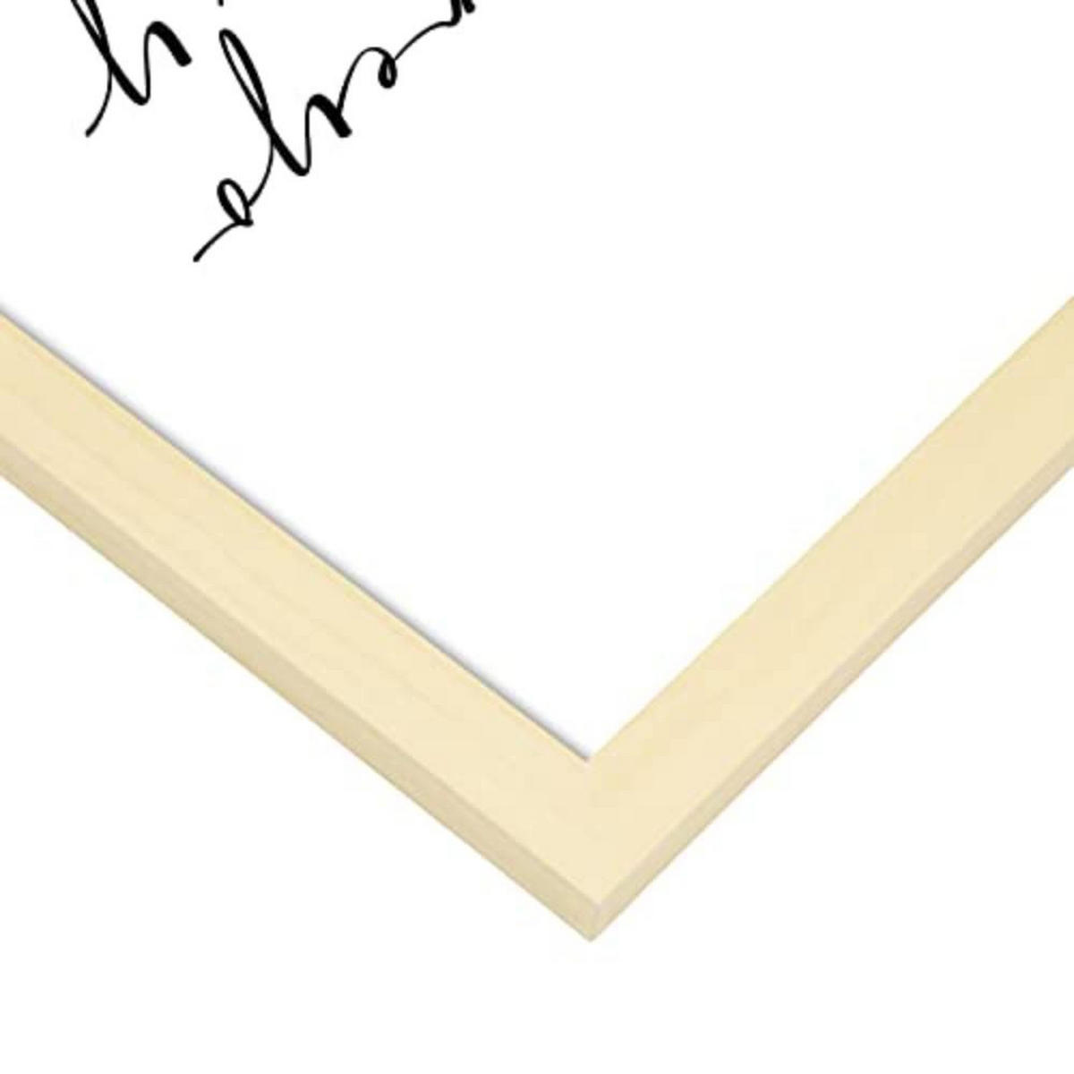 POSTER Set mit 4 Königin TypografieStil A4 Rahmen aus hellem Holz - Beige, Papier (29.7/3cm) - Nacnic