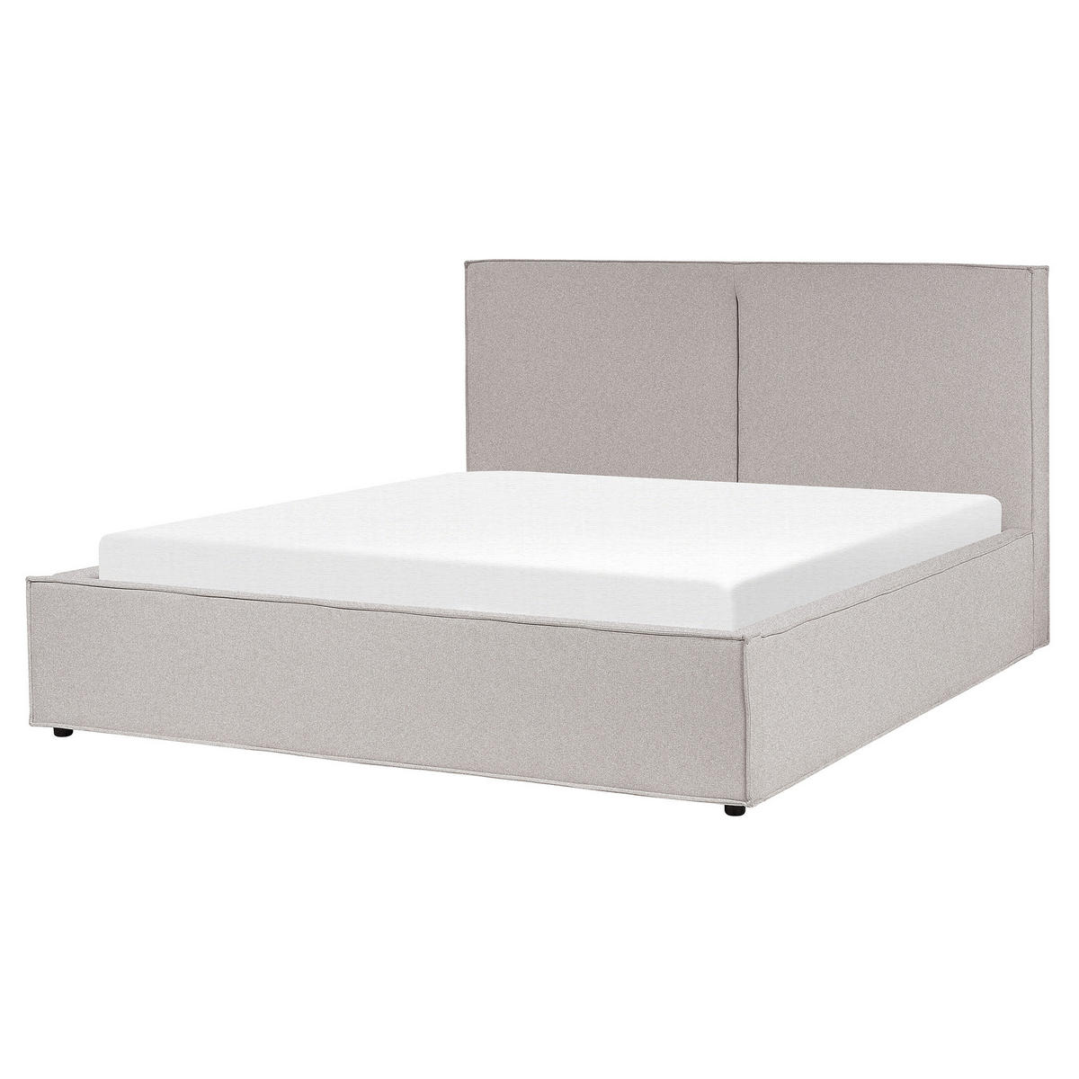 KÁRPITOZOTT ÁGY 160/200cm Világosszürke Moissac - világosszürke, textil (160/200cm) - Beliani