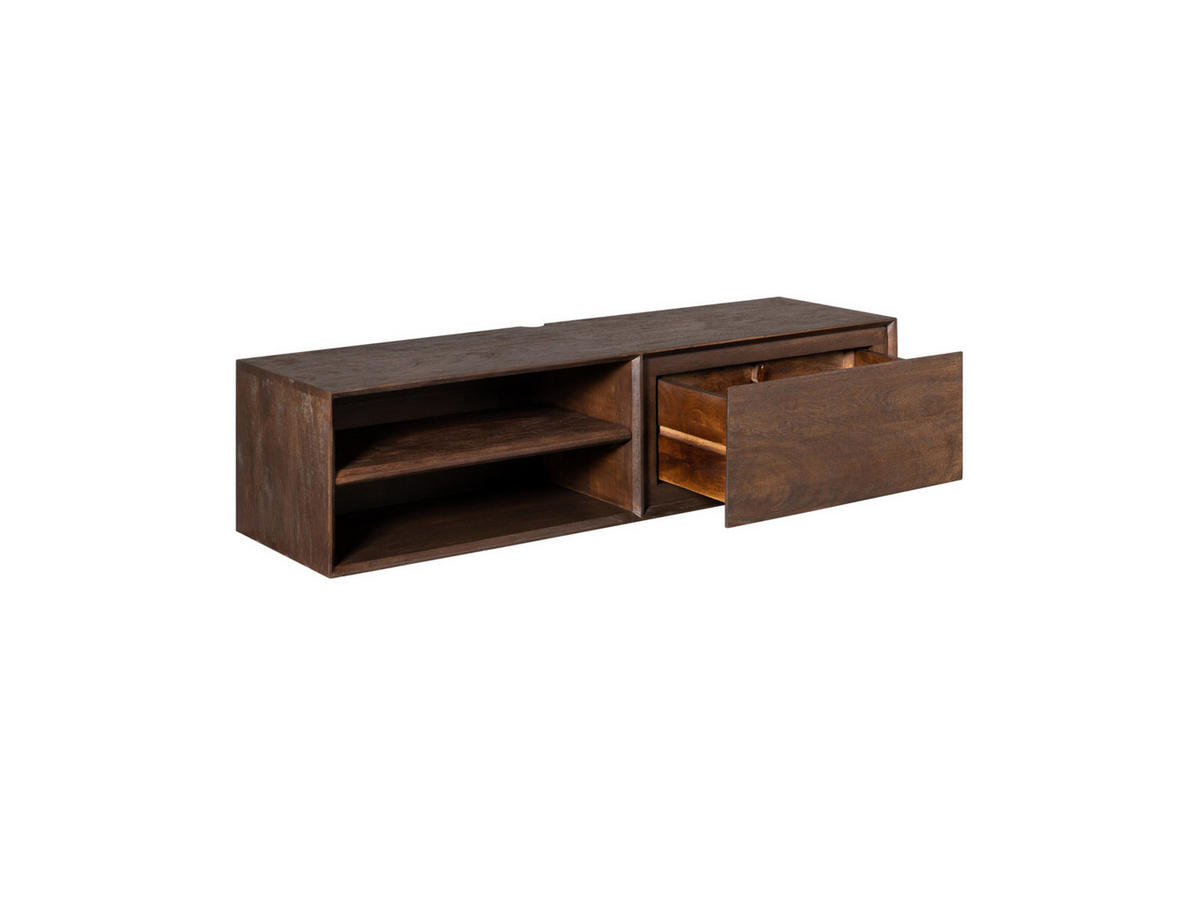LOWBOARD Amoria Mangoholz 120 cm / 35 cm Braun - Braun, Holz (120/30/35cm) - Villa Möbel