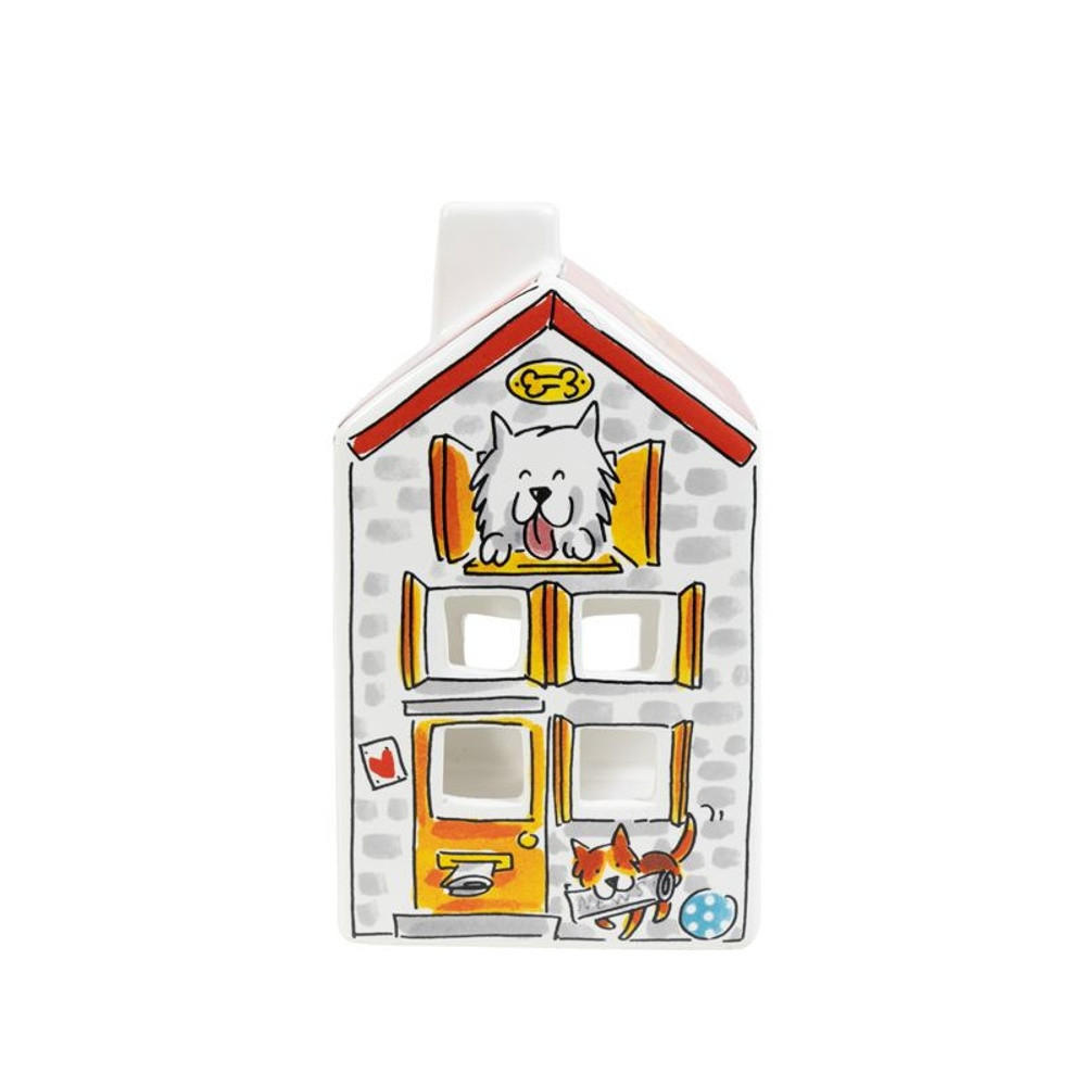 LICHTHAUS Hundeliebhaber in Bunt - 14,50cm - Multicolor, Keramik (8.5/14.5/8.3cm) - Blond Amsterdam