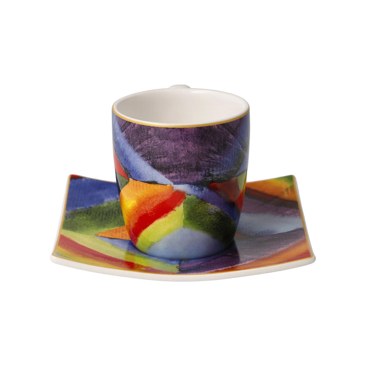 ESPRESSOTASSE Wassily Kandinsky - Farbstudie, Fine Bone China, Bunt, 100 ml - Multicolor, Keramik (0.1L) - Goebel