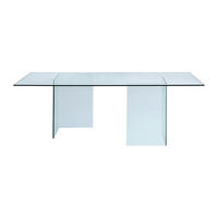ESSTISCH - 8 Personen - Glas - Transparent - COLEDON - Transparent, Glas (90/210/75cm) - Vente-Unique