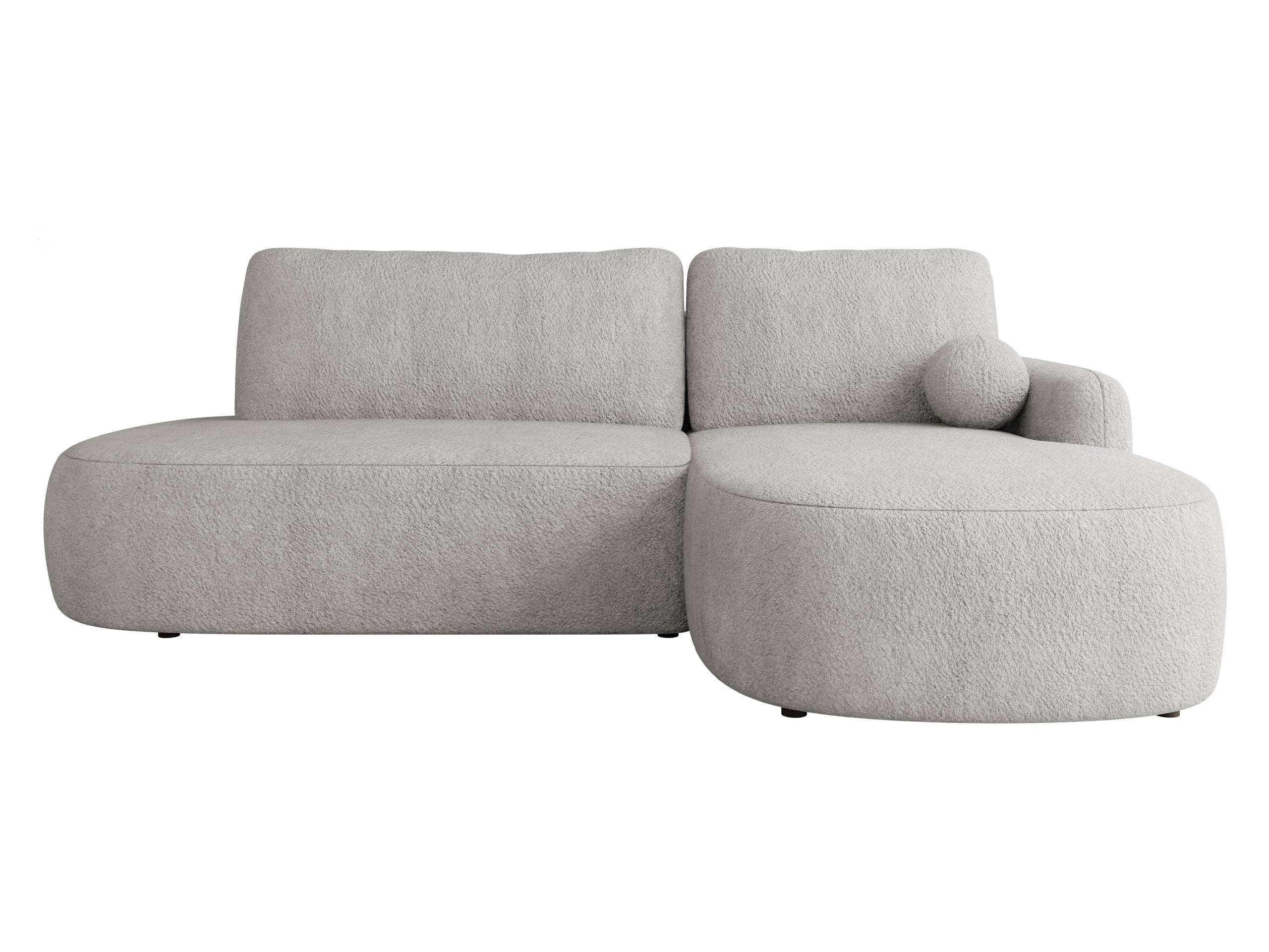 ECKSOFA Loridu O, Seite: Rechts - Hellgrau/Schwarz, Holz/Kunststoff (274/174cm) - MIRJAN24