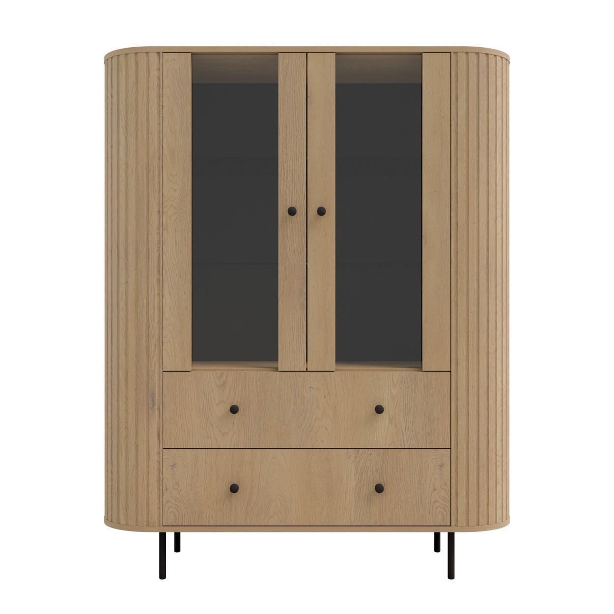 Margaret Hadas24 Vitrine Sonoma Eiche 123x155x43 cm