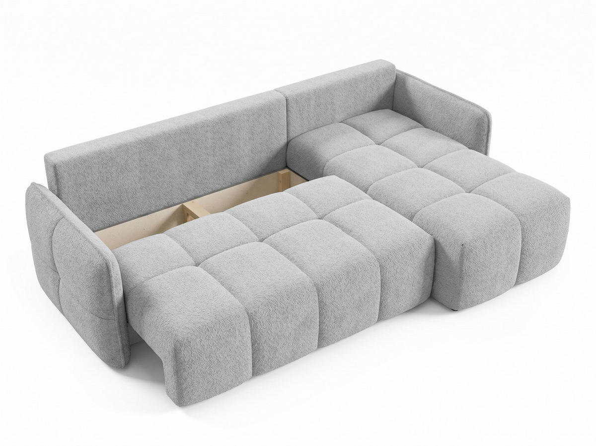 ECKSOFA Nubo - Beige/Schwarz, Holz/Kunststoff (218/150cm) - Sofnet