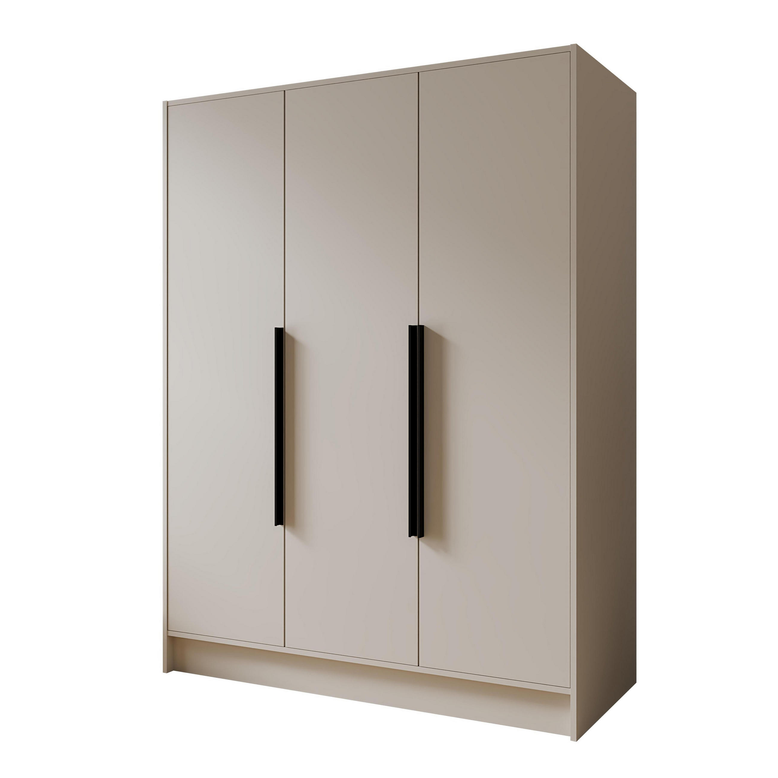 DREHTÜRENSCHRANK BERON 150/200/51 cm Modern Kleiderschrank 3-türig Kaschmir - Kaschmir, Holzwerkstoff (150/200/51cm) - MASSENO