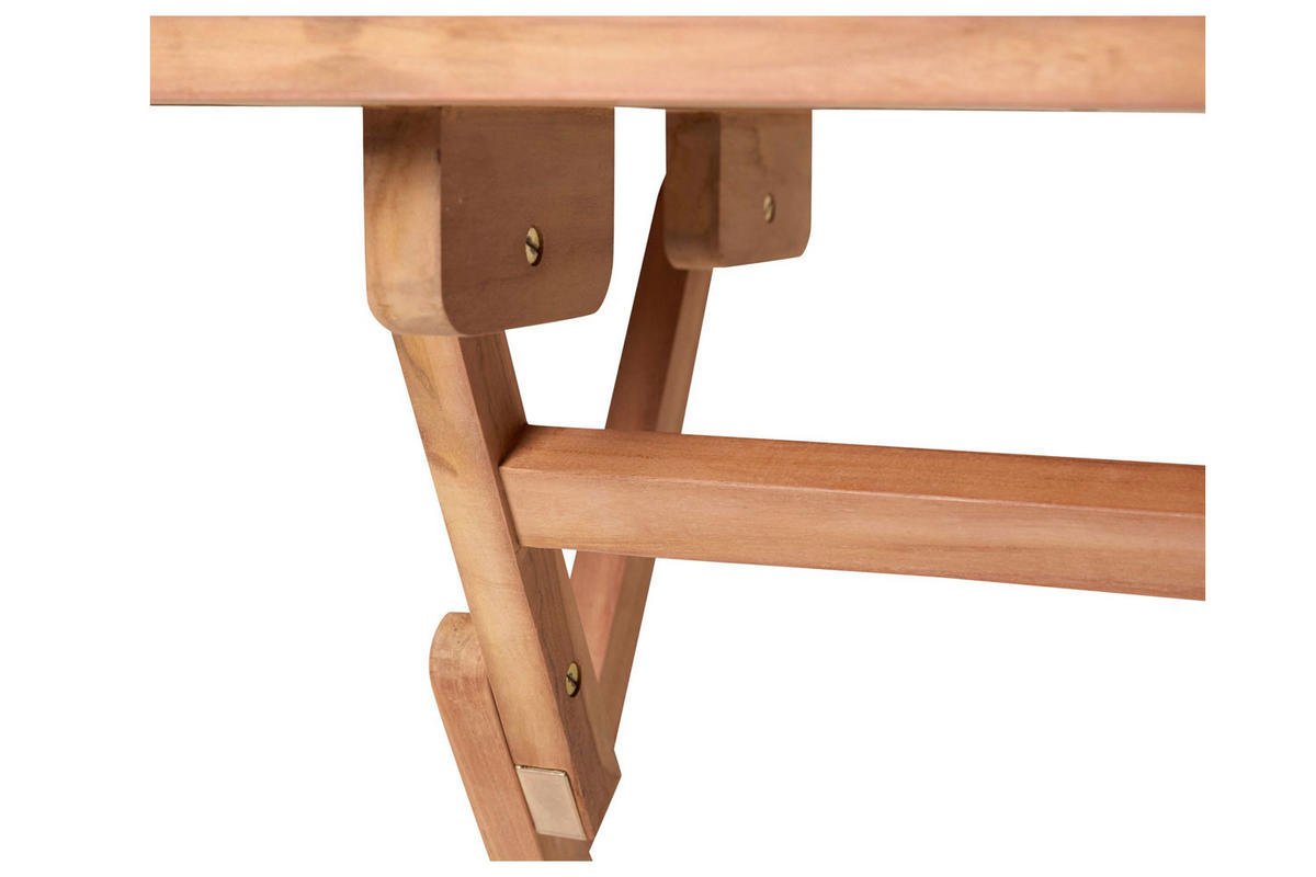GARTENKLAPPTISCH Colorado 120x70x75 cm, Holz, natur - Naturfarben/Teakfarben, Holz (120/70/75cm) - dasmöbelwerk