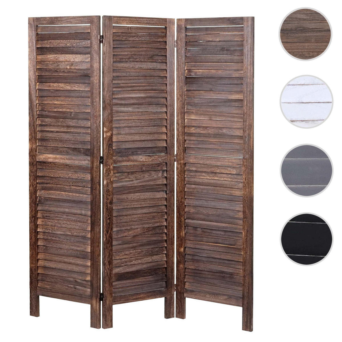 PARAVENT Dunkelbraun - Dunkelbraun, Holz (120/170/2cm) - MCW