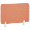 SCHREIBTISCHTRENNWAND 72 x 40 cm Hellrot Wally - Rot, Textil (72/40/2cm) - Beliani
