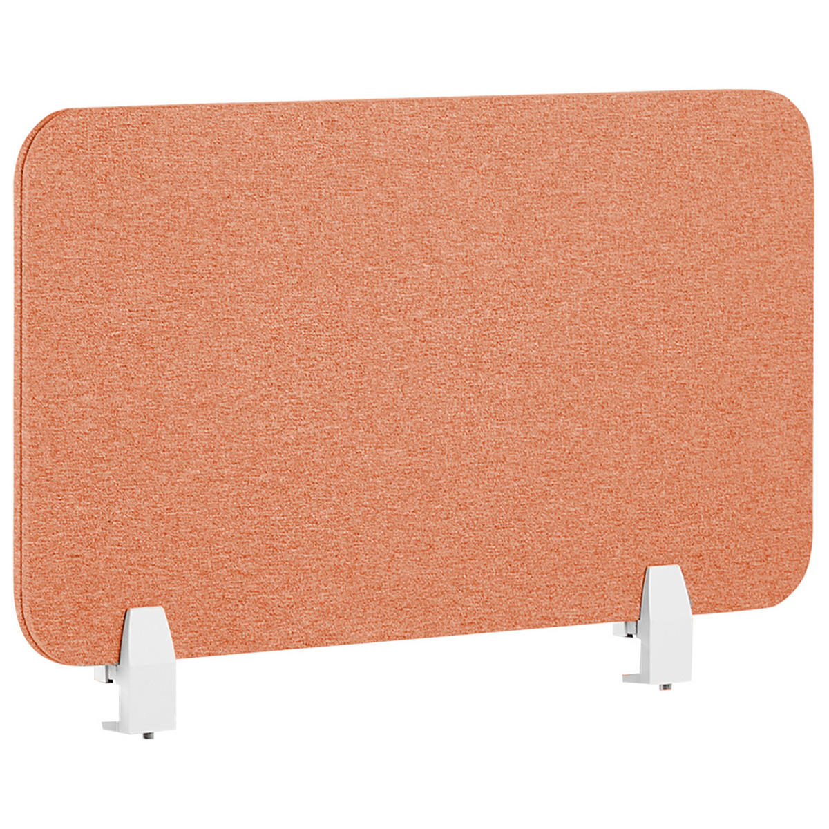 SCHREIBTISCHTRENNWAND 72 x 40 cm Hellrot Wally - Rot, Textil (72/40/2cm) - Beliani