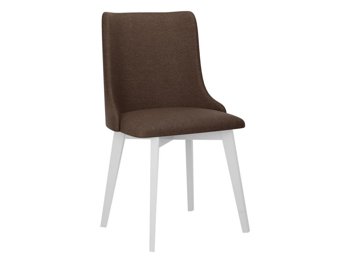 STUHL Monti 5, Holzfarbe: Weiß - Weiß/Braun, Holz (48/83/53cm) - MIRJAN24