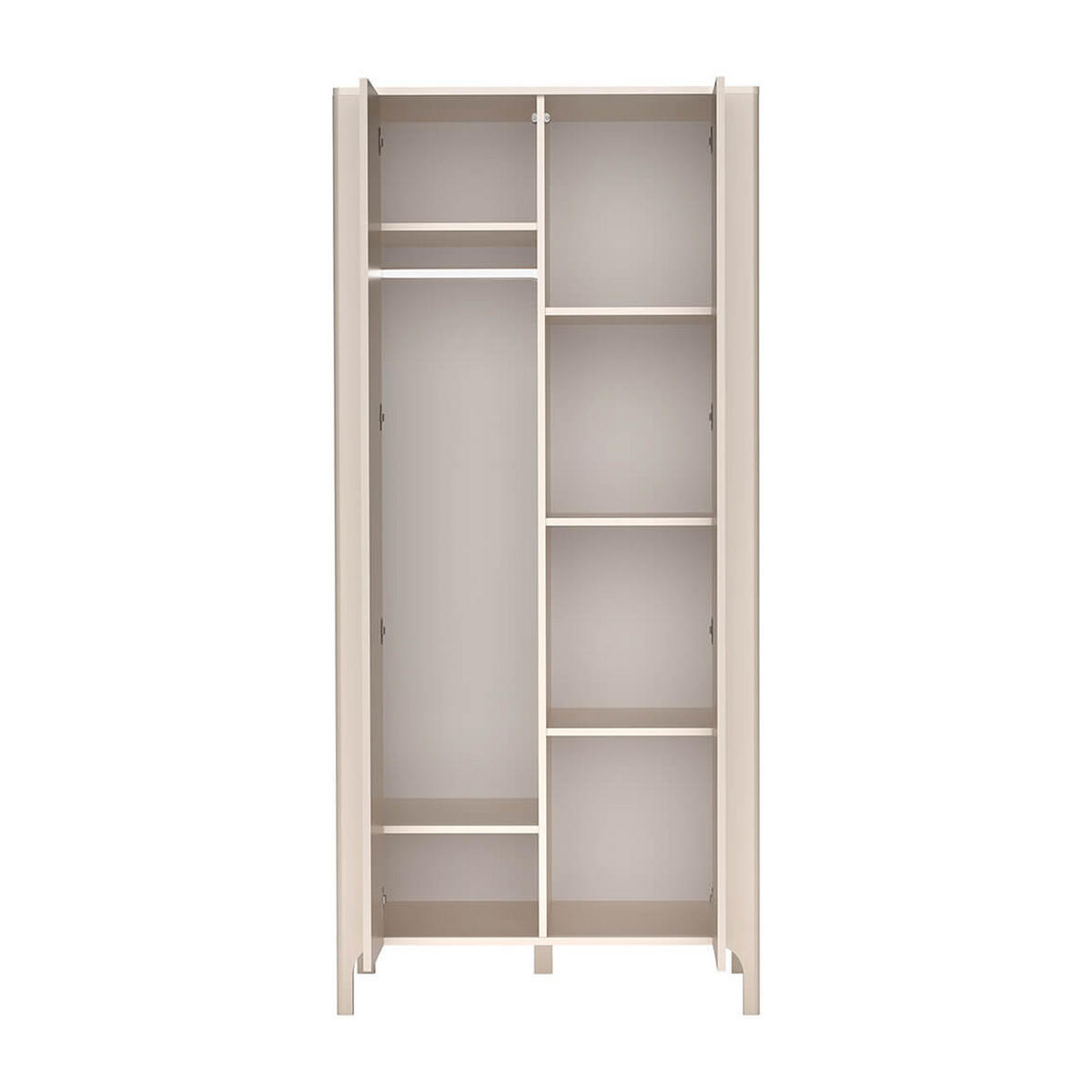 KLEIDERSCHRANK Malumi MM-7 90 x 197 x 54,5 cm Kaschmir - Kaschmir, Holzwerkstoff (90/197/54.5cm) - Koseto