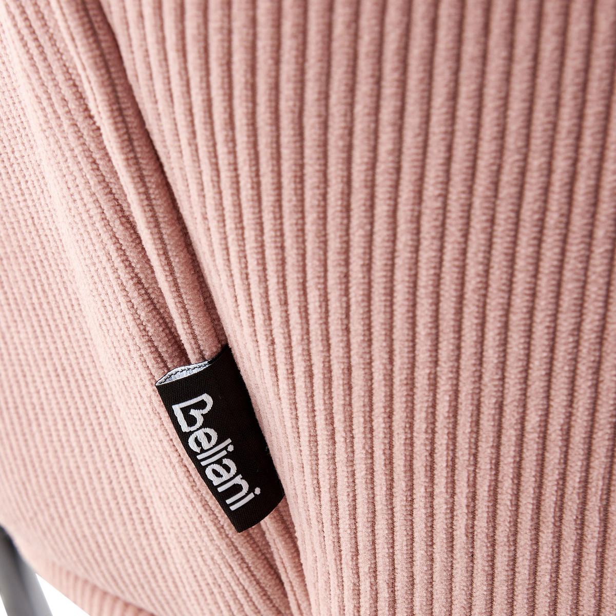 SCHAUKELSESSEL Rosa Arset - Pink/Schwarz, Textil (71/104/83cm) - Beliani