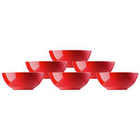 MÜSLISCHALEN Sunny Day New Red ø 15 cm 6er Set - Rot, Keramik (15cm) - Thomas