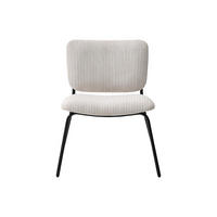 SESSEL mit gerader Rückenlehne - 1 Person - Samt - Beige - - Beige, Textil (56/75/63.5cm) - Vente-Unique
