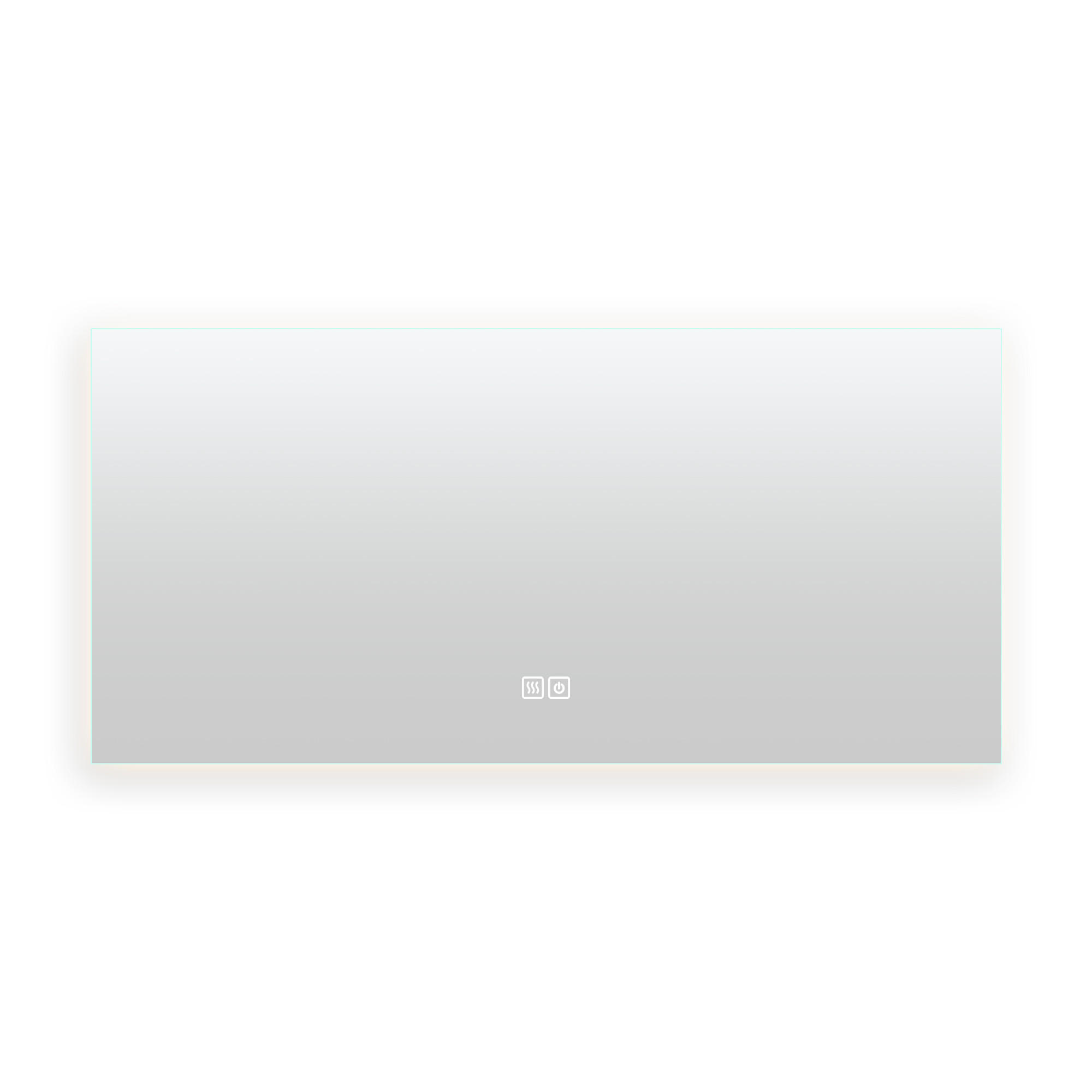 BADEZIMMERSPIEGEL mit LED, Rechteck 80 x 140 cm, Anti-Beschlag und 3 Anpassbare Helligkeit - Transparent, Glas (140/4/80cm)