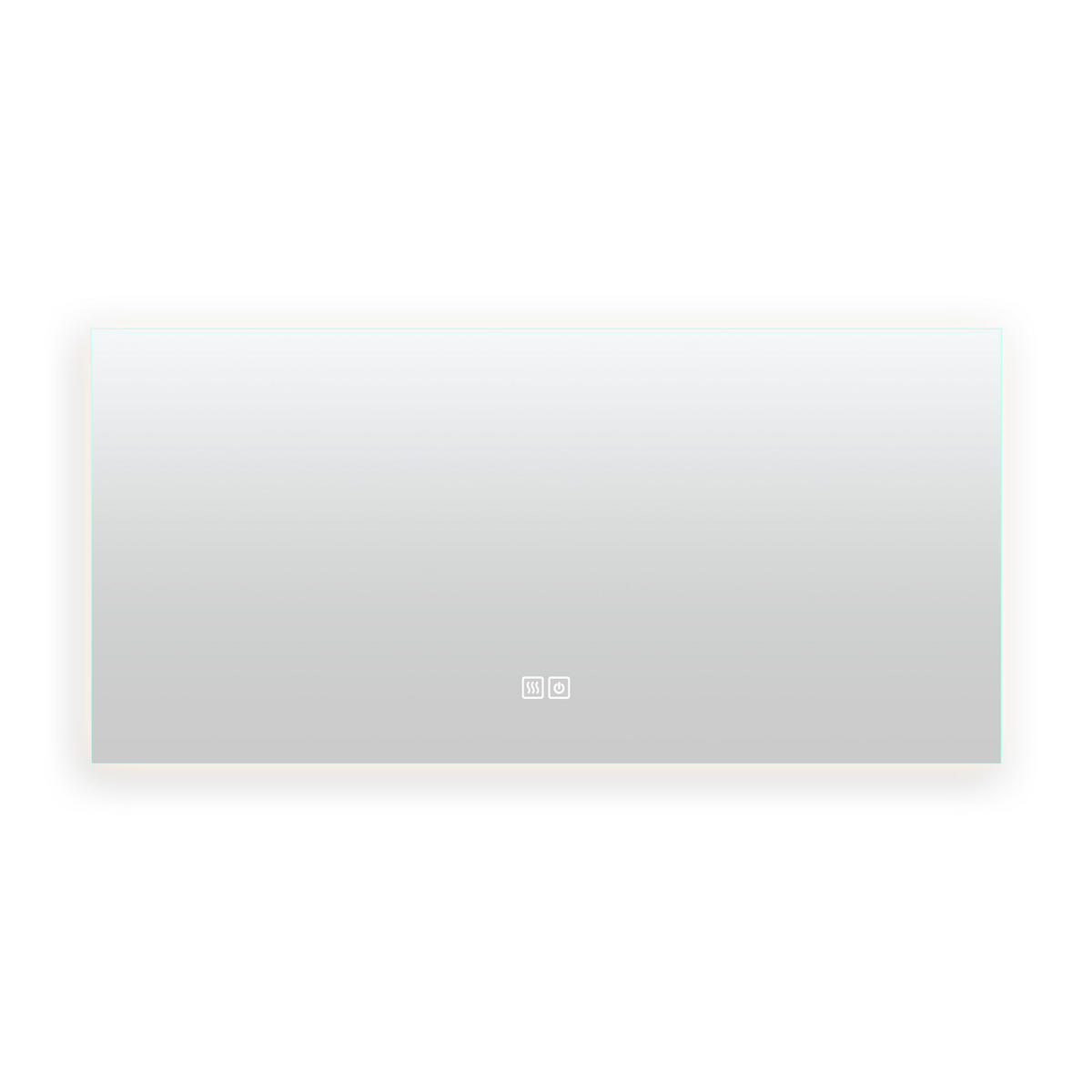 BADEZIMMERSPIEGEL mit LED, Rechteck 80 x 140 cm, Anti-Beschlag und 3 Anpassbare Helligkeit - Transparent, Glas (140/4/80cm)