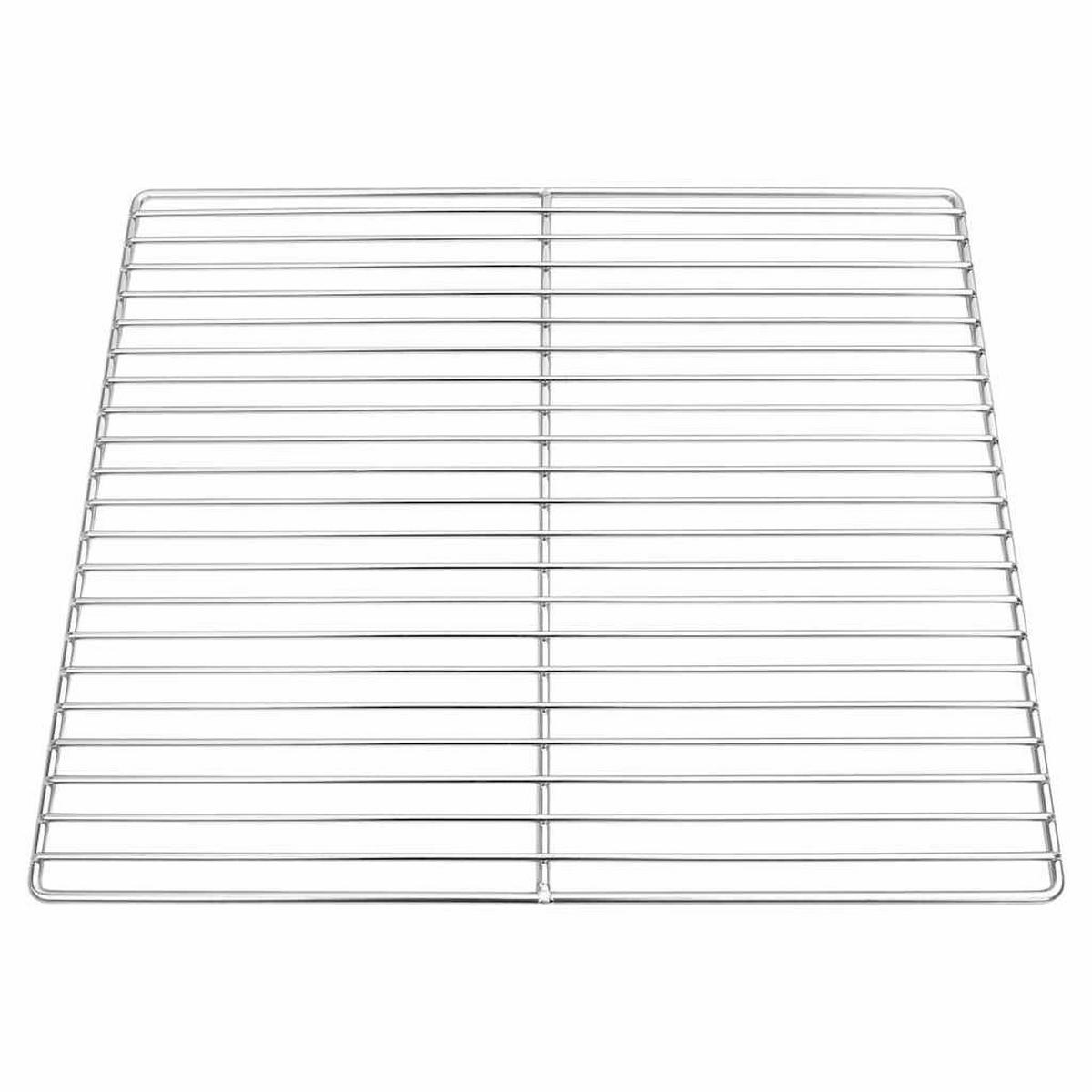 GRILLROST Silber 45/40 Cm Edelstahl - Silberfarben, Metall (40/45cm) - vidaXL
