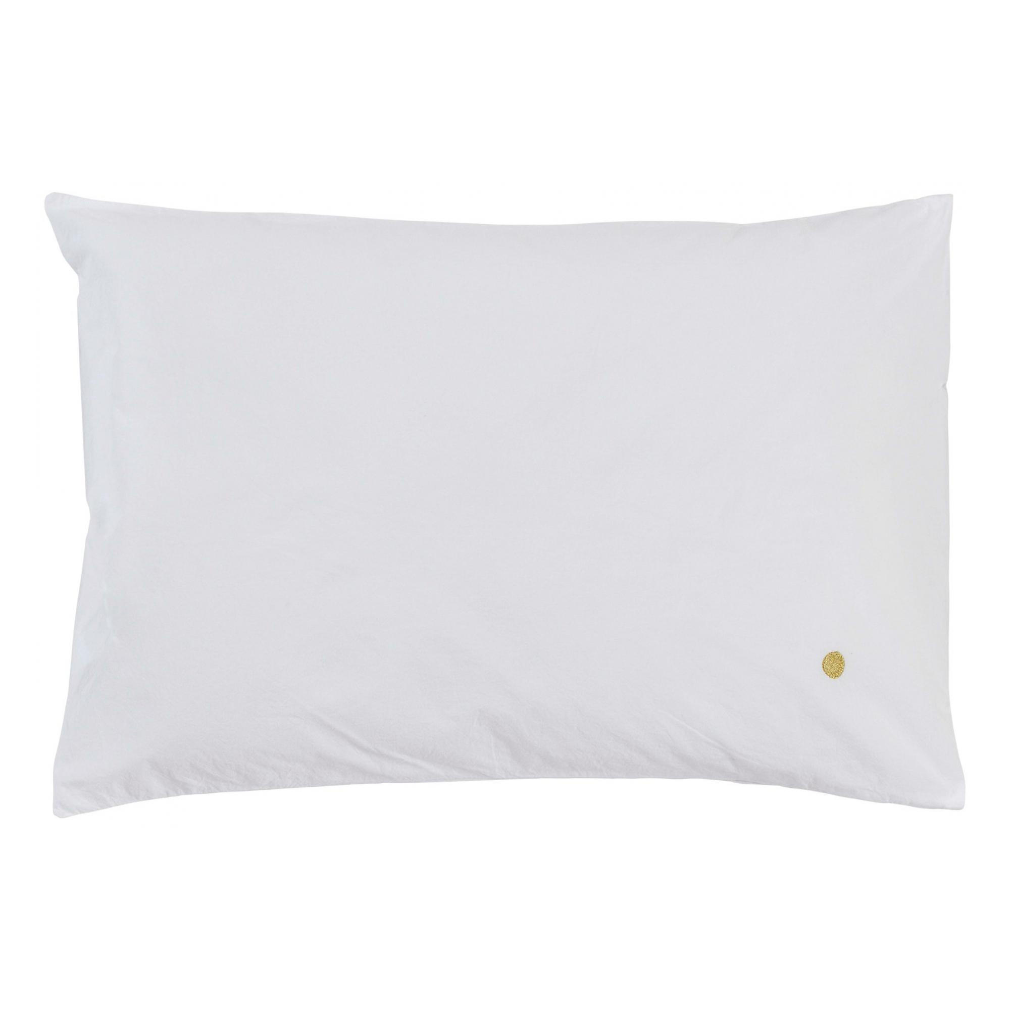 KOPFKISSENBEZUG Céleste milch 50 x 70 cm - Weiß, Textil (70/50cm)