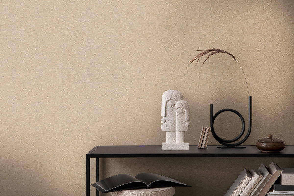 VLIESTAPETE Beige 53/1005 cm - Beige, Textil (53/1cm) - KUNSTLOFT