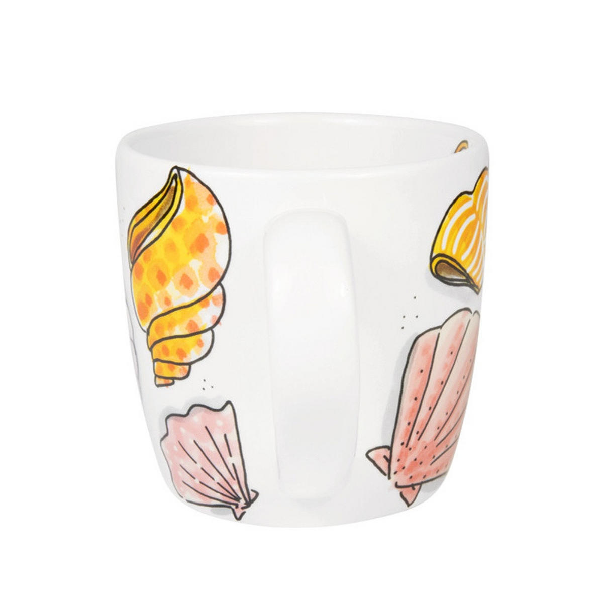 CAPPUCCINO-BECHER Fruits de Mer in Bunt - 500 ml - Multicolor, Keramik (0.5L) - Blond Amsterdam