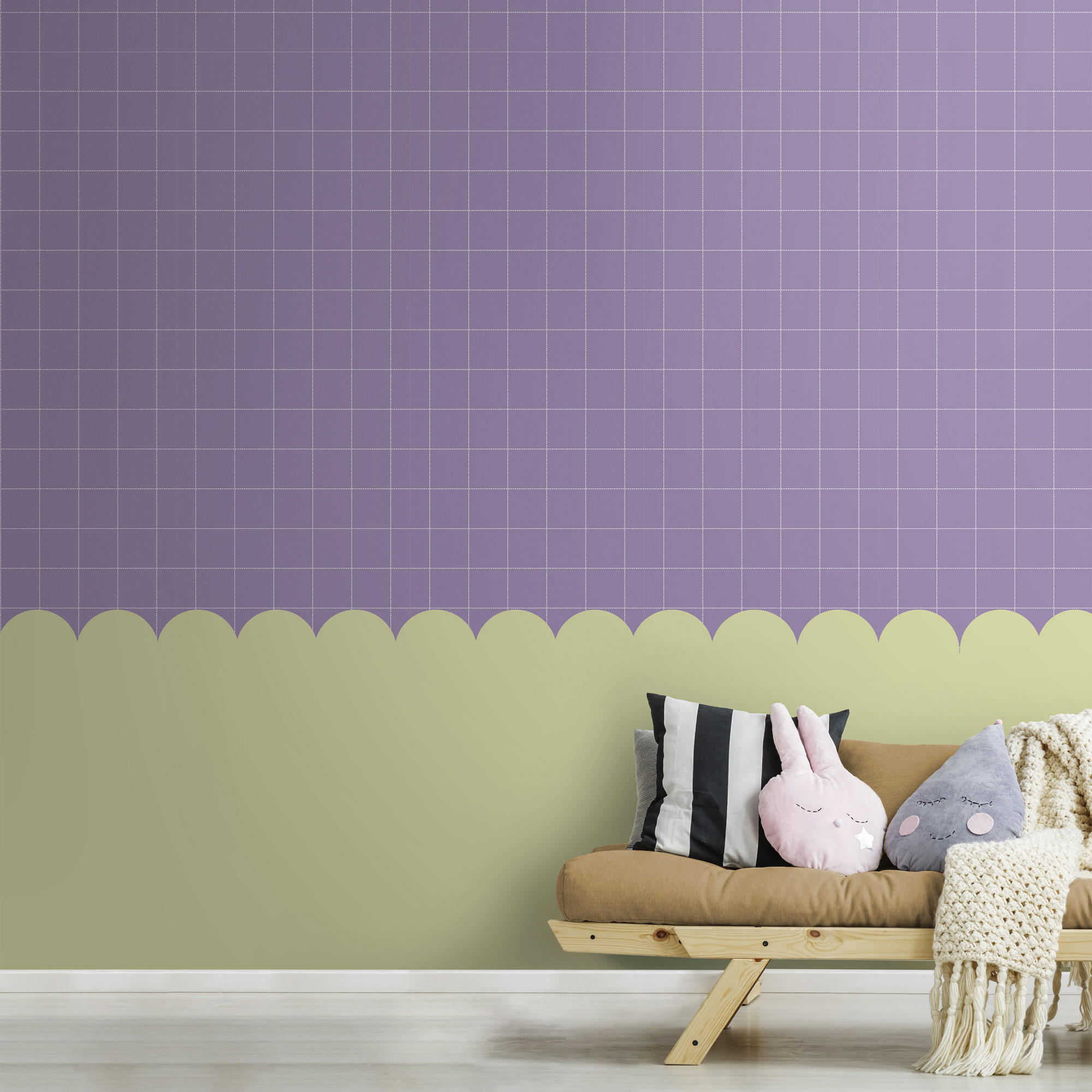 Thumbnail - Superfresco Easy Vliestapete, Lila, Papier, Kunststoff, Rauten, Rechteckig, 53x1000 cm, FSC Mix, Tapeten & Wandverkleidu...