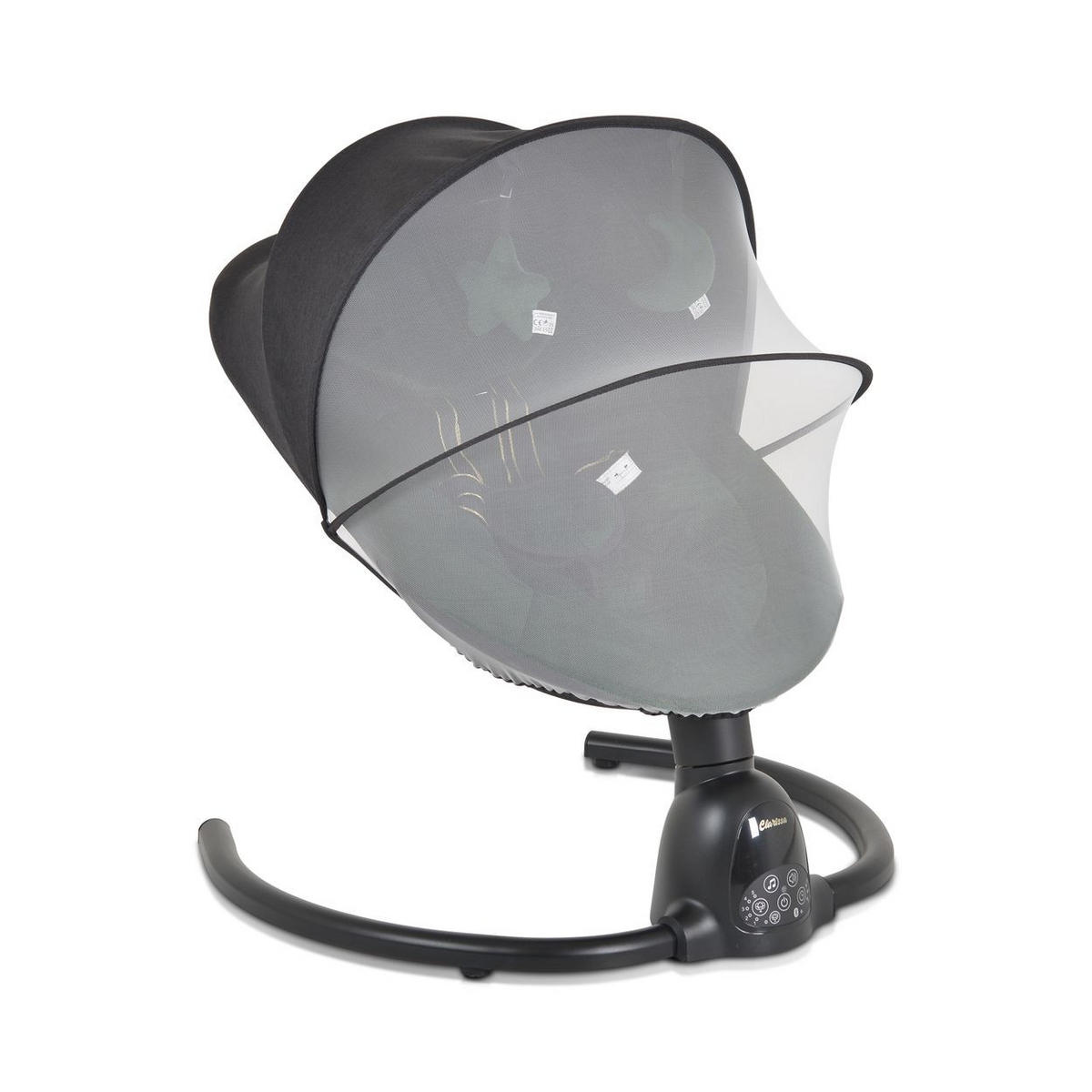 BABYWIPPE Clarissa grün 5 Schaukelgeschwindigkeiten, Bluetooth, Fernbedienung, Timer - Grün, Metall - Moni