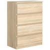 KOMMODE 70 Sonoma oak 70x39x102 cm - Sonoma Eiche, Holzwerkstoff (70/102/39cm) - Mobelsta