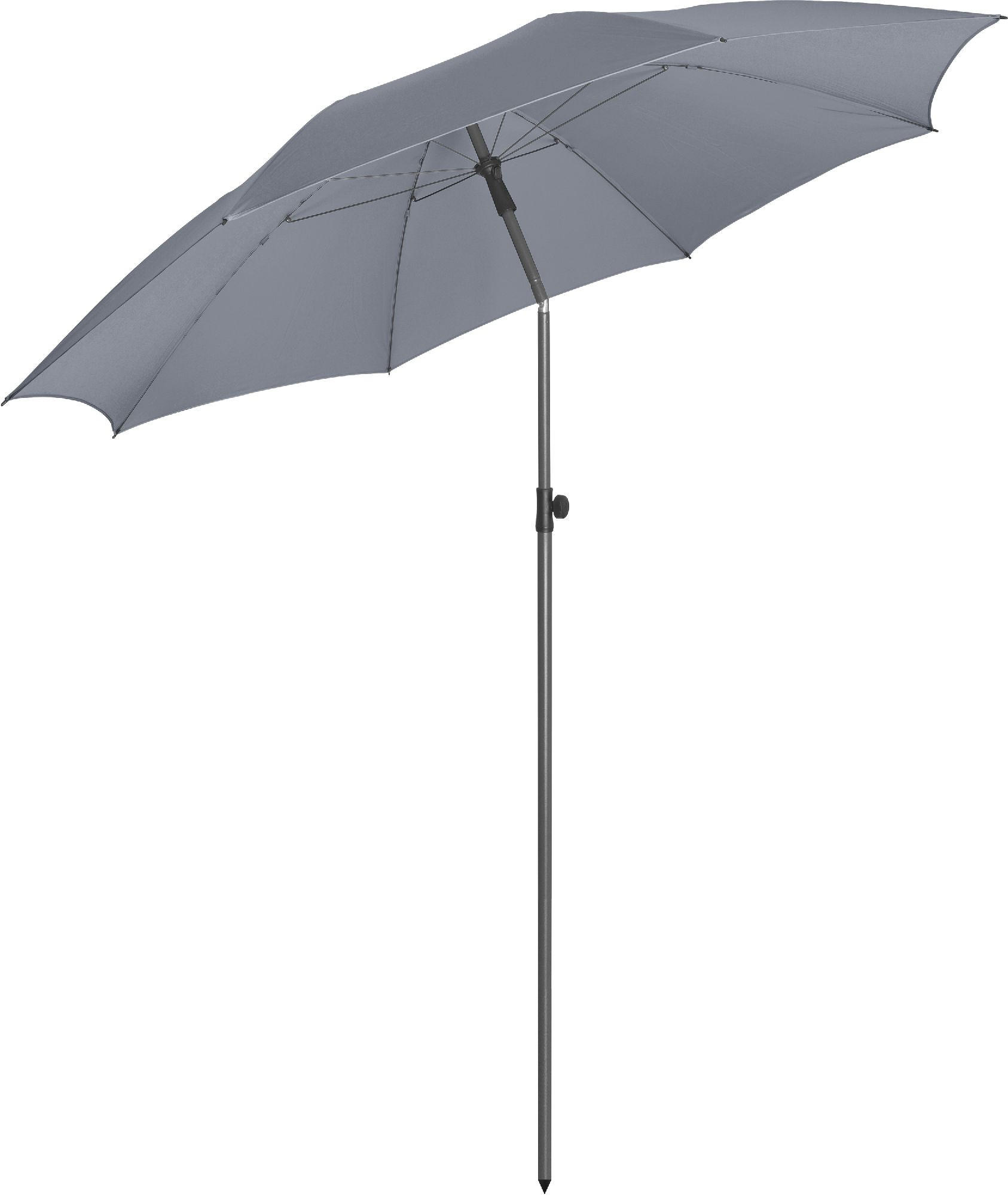 SONNENSCHIRM 235/235/144 cm - Grau, Kunststoff (235/235cm) - FARE