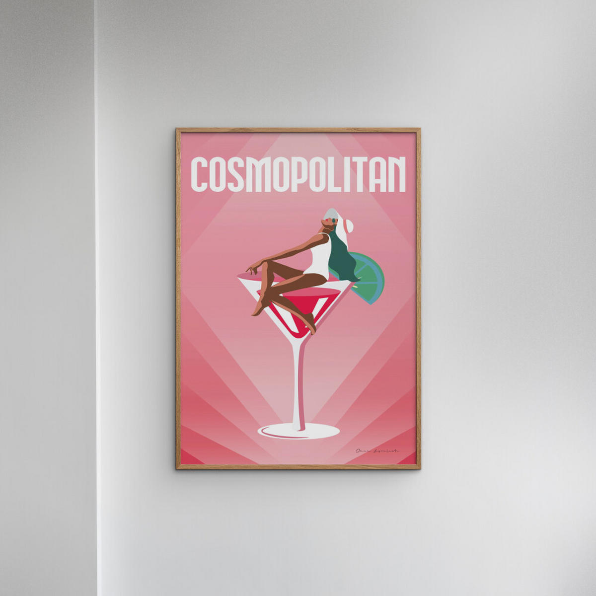 POSTER Wild Apple - Cosmopolitan - Pink, Papier (30/40/0.1cm) - Poster&Frame