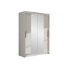 KLEIDERSCHRANK Miami II - Silberfarben/Weiß, Holzwerkstoff/Kunststoff (120/200/58cm) - MIRJAN24