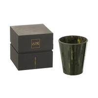 DUFTKERZE NOA - Grün - L - 60 Std. - Waldgrün, Paraffin (15.5/18.5cm) - J-Line