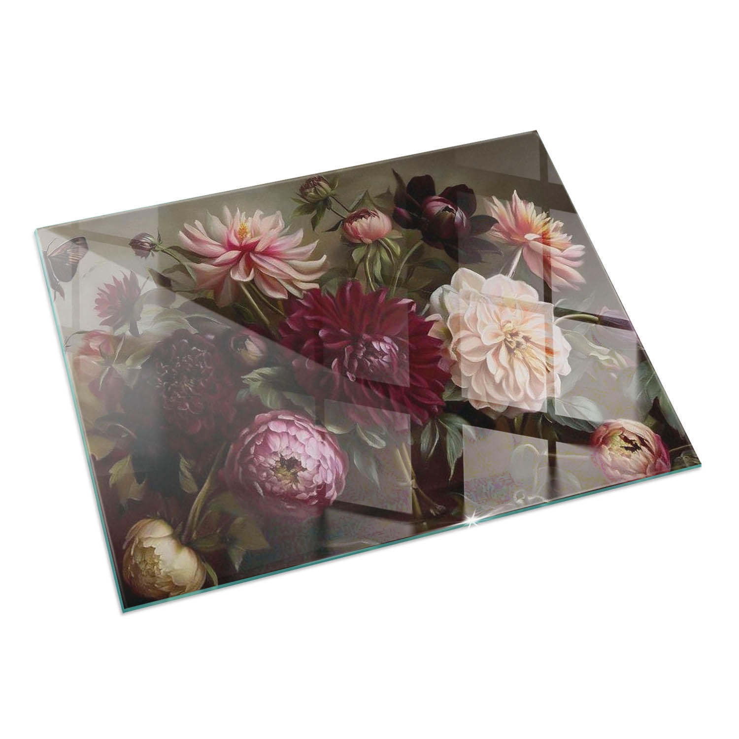 ArtPrintCave Glasplatte Weinrot 120x80x0.4 cm
