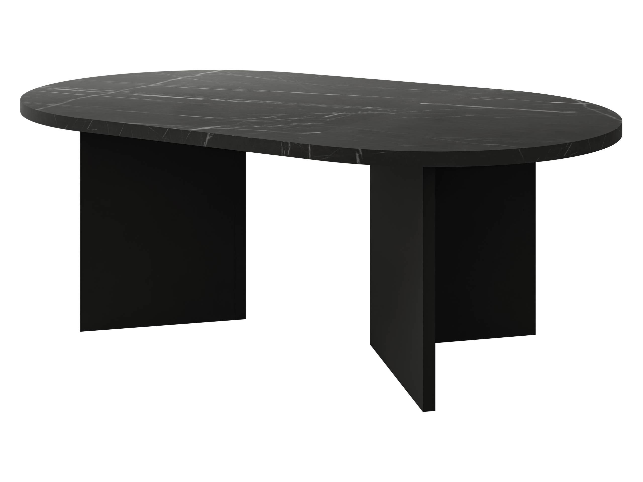 Mirjan24 Couchtisch Schwarz 110x42x65 cm